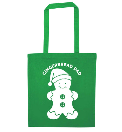 Merry Christmas green tote bag