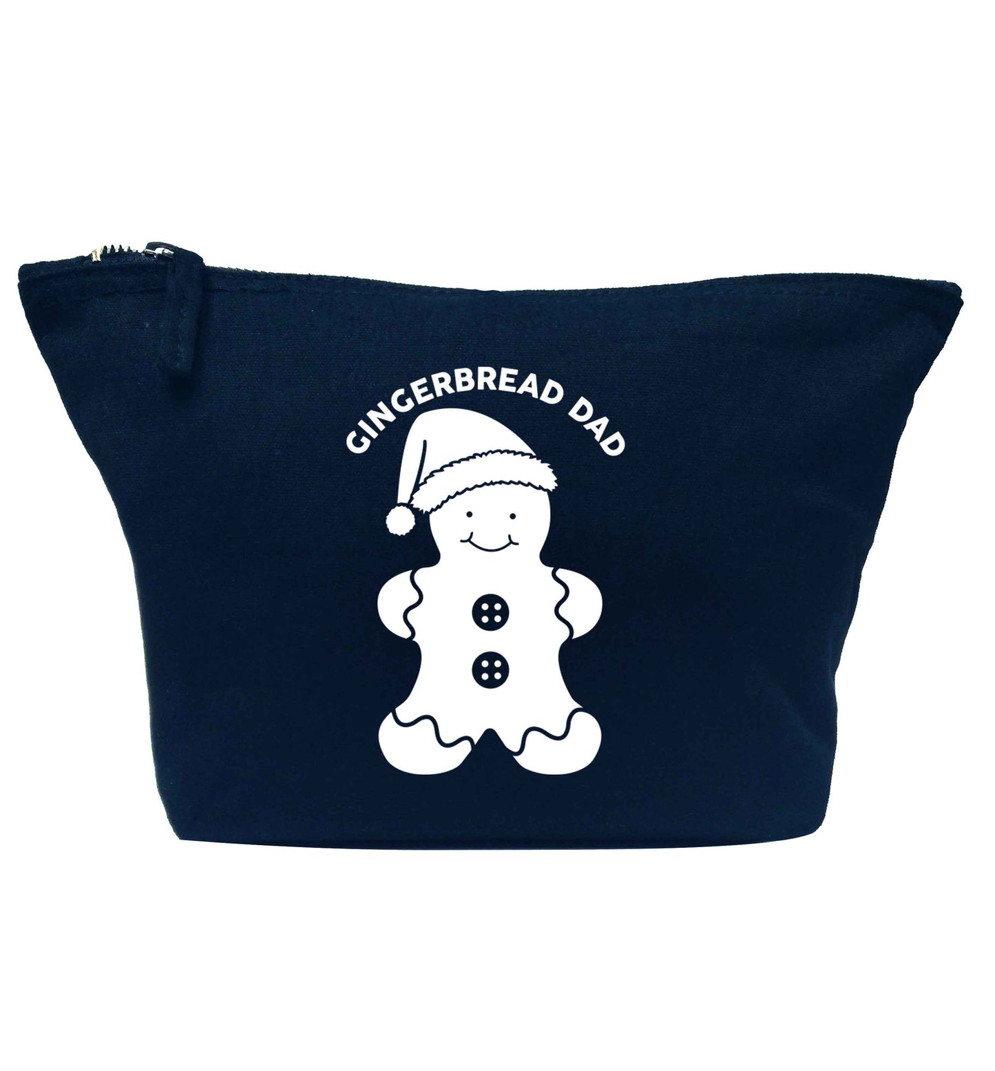 Merry Christmas navy makeup bag