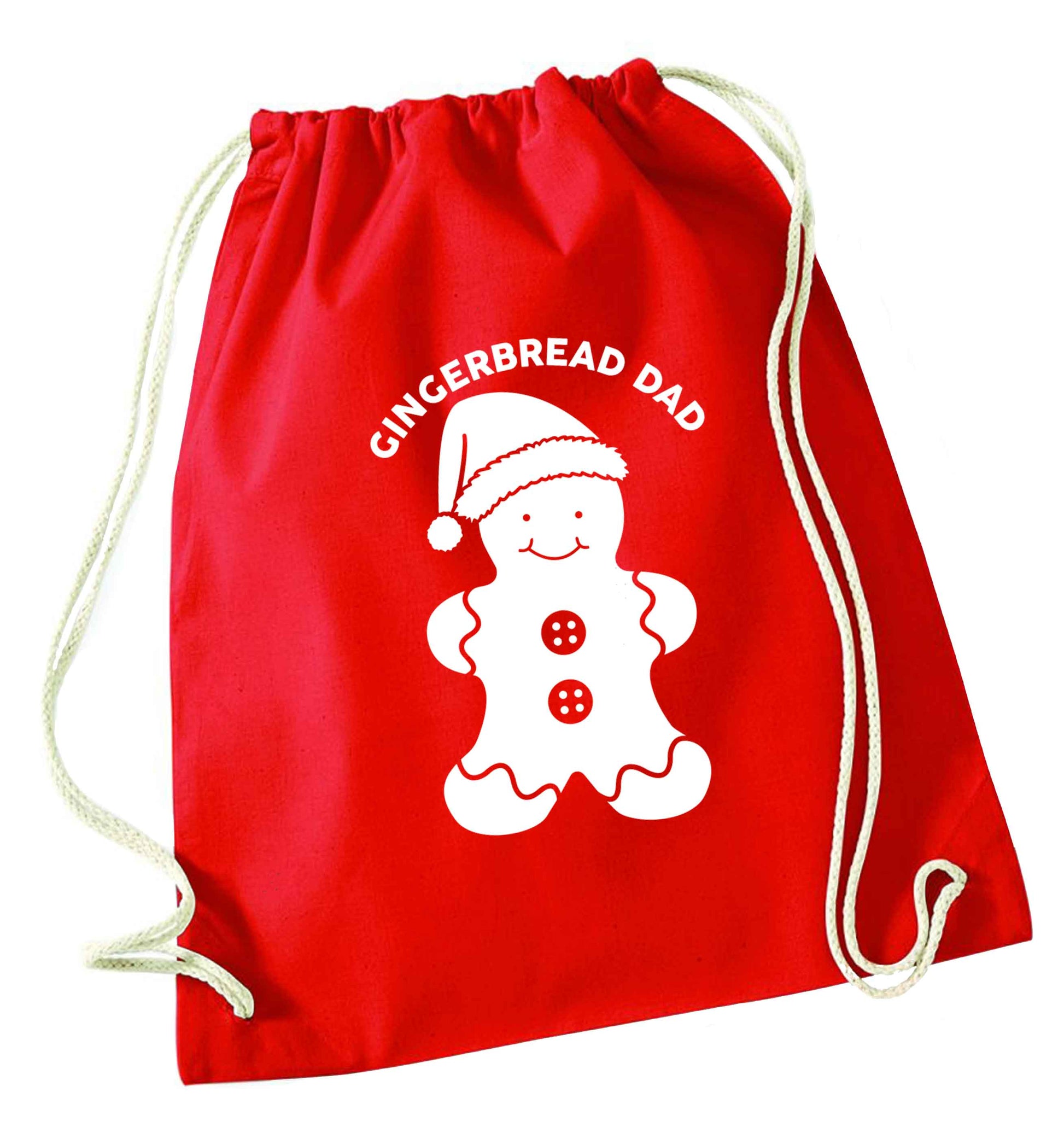 Merry Christmas red drawstring bag 