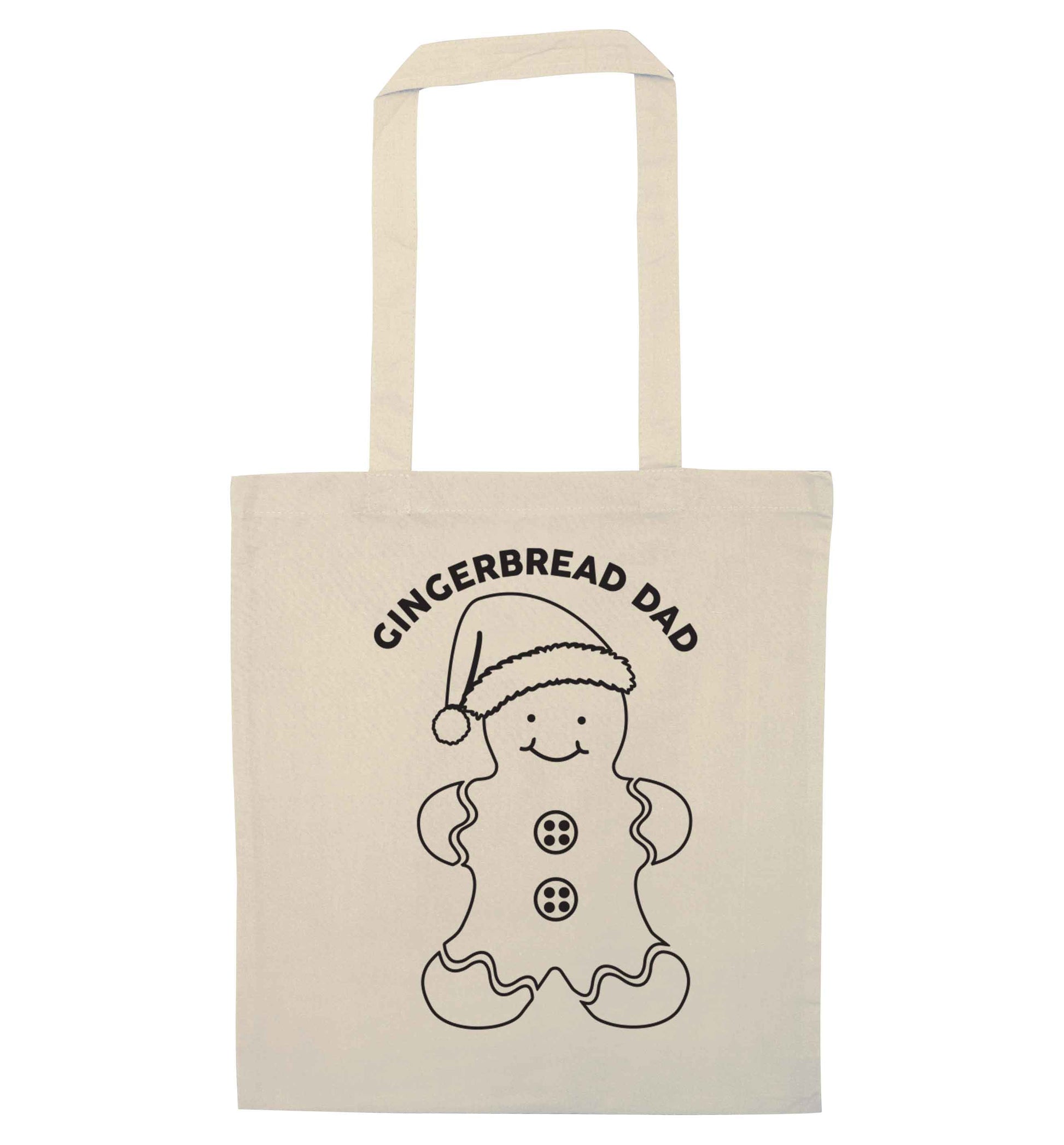 Merry Christmas natural tote bag