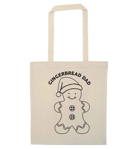 Merry Christmas natural tote bag
