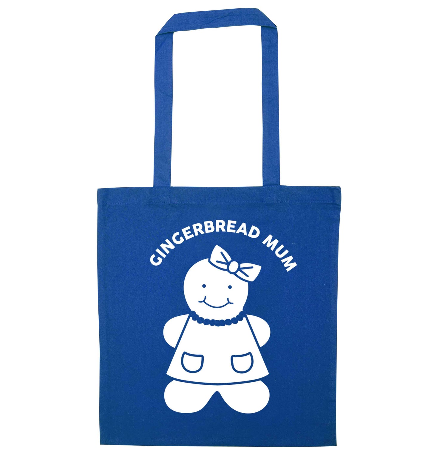 Merry Christmas blue tote bag