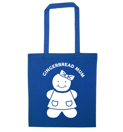 Merry Christmas blue tote bag