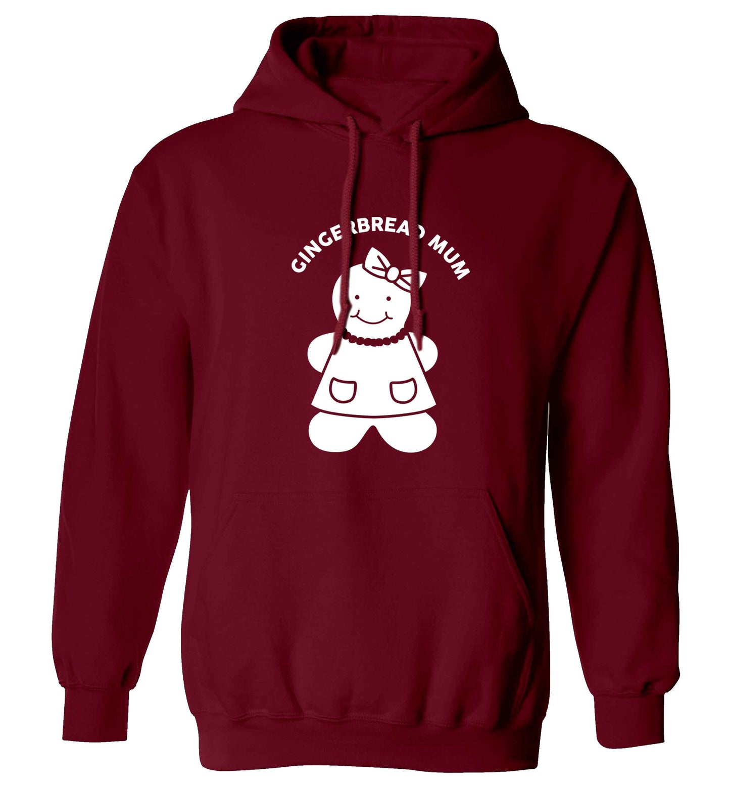 Merry Christmas adults unisex maroon hoodie 2XL