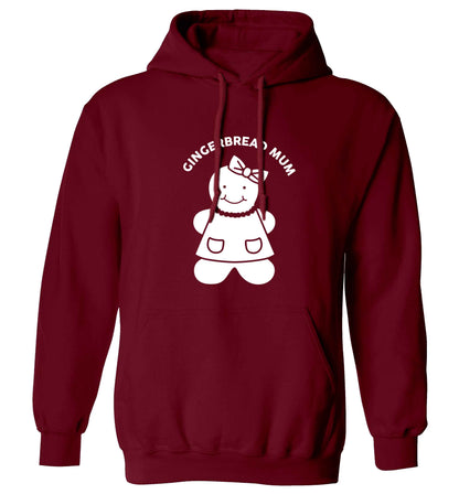Merry Christmas adults unisex maroon hoodie 2XL