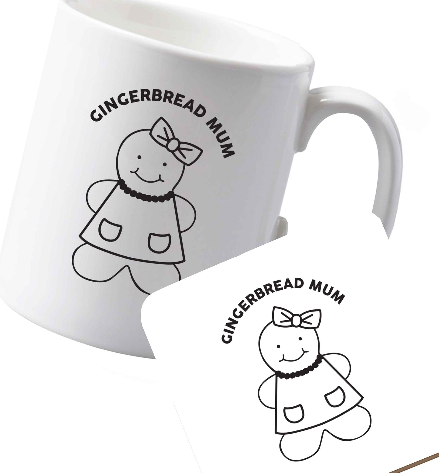 10 oz Ceramic mug and coaster Favourite Type Pan Pancake both sides