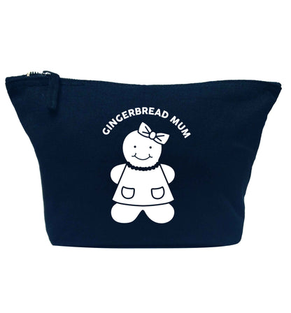 Merry Christmas navy makeup bag