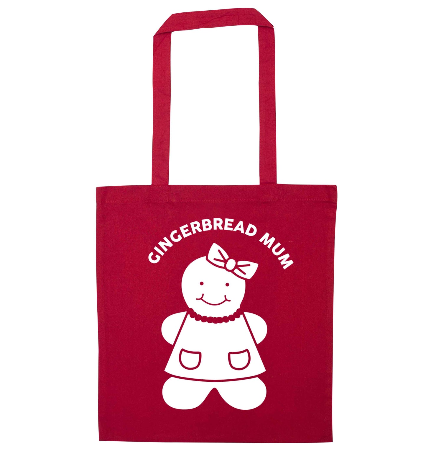 Merry Christmas red tote bag