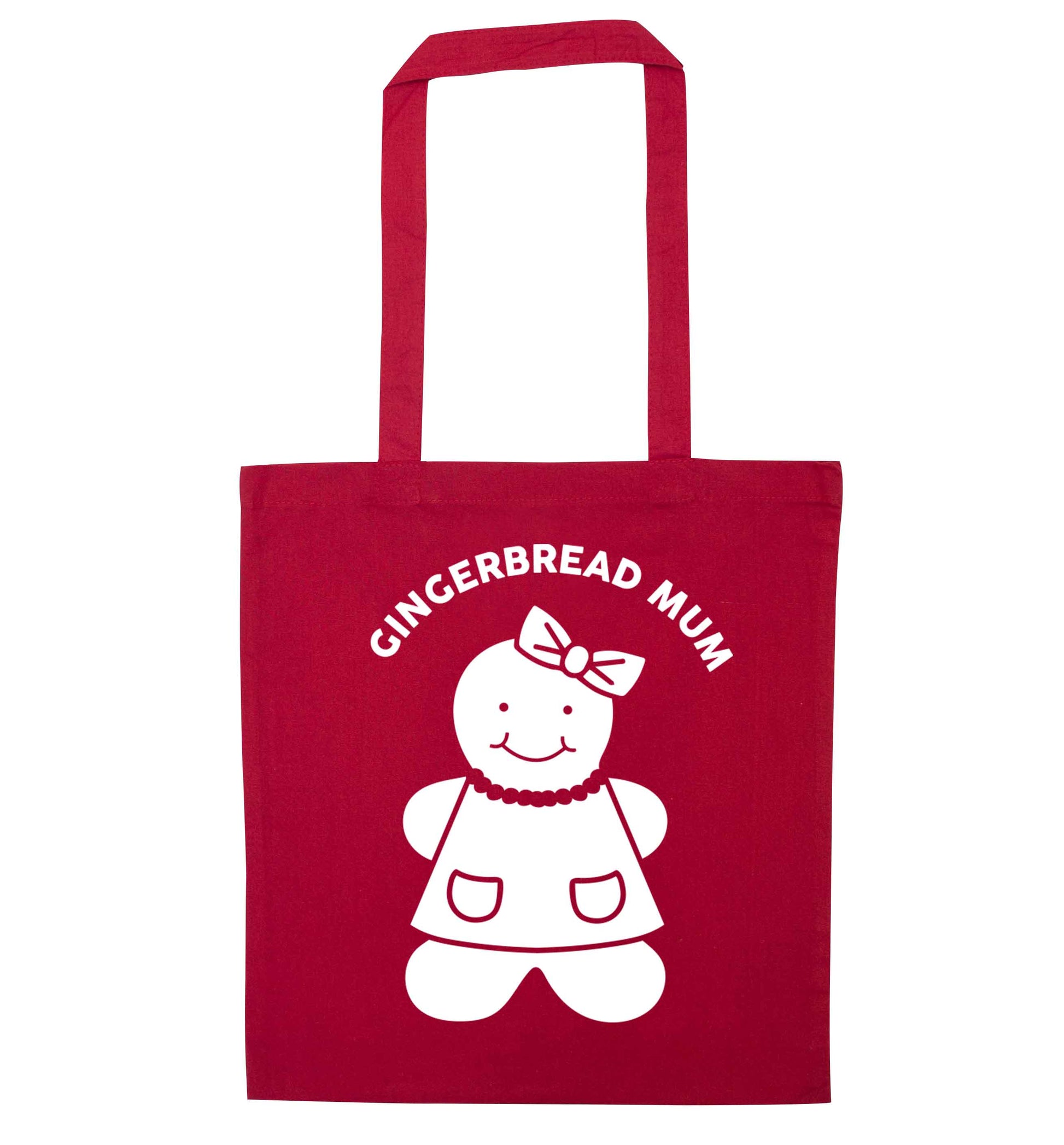 Merry Christmas red tote bag