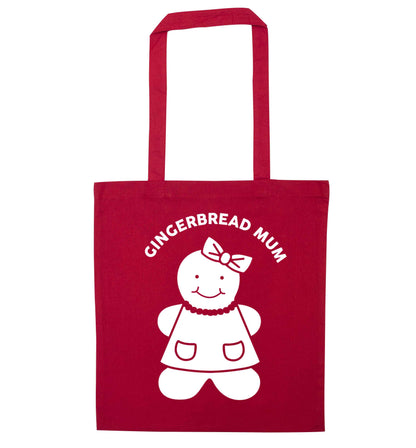 Merry Christmas red tote bag