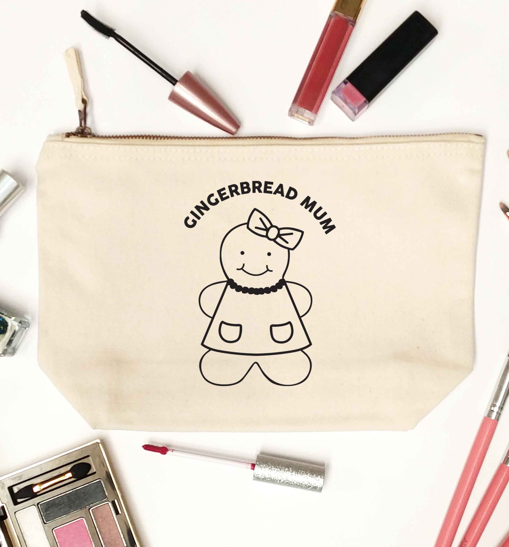 Merry Christmas natural makeup bag