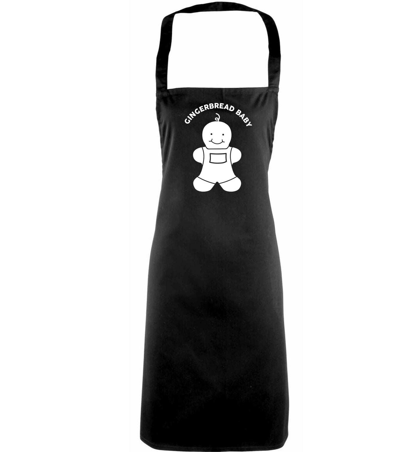 Gingerbread baby adults black apron