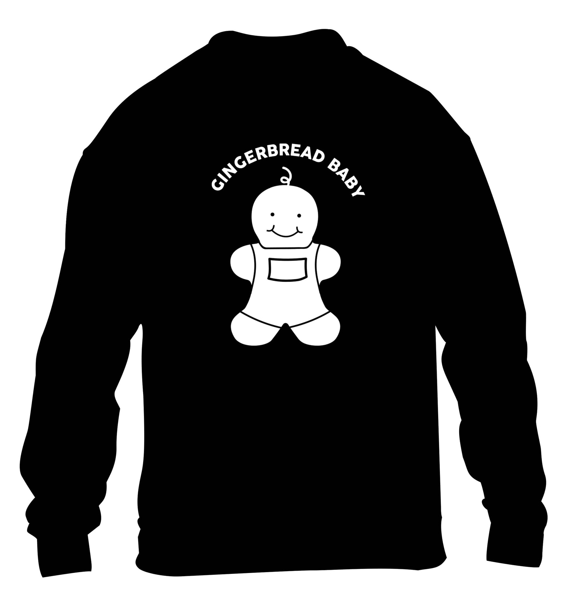 Gingerbread baby children's black sweater 12-13 Years
