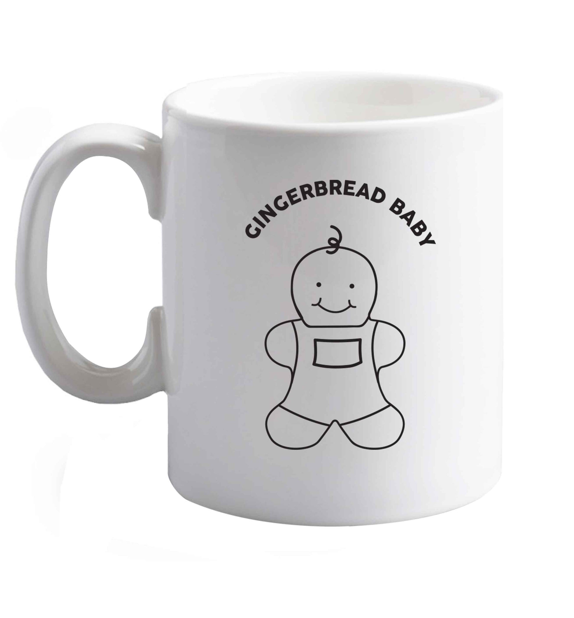 10 oz Favourite Type Pan Pancake ceramic mug right handed