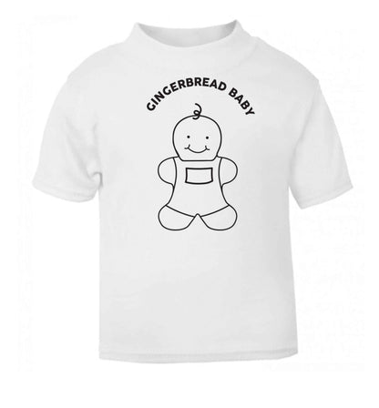 Gingerbread baby white baby toddler Tshirt 2 Years