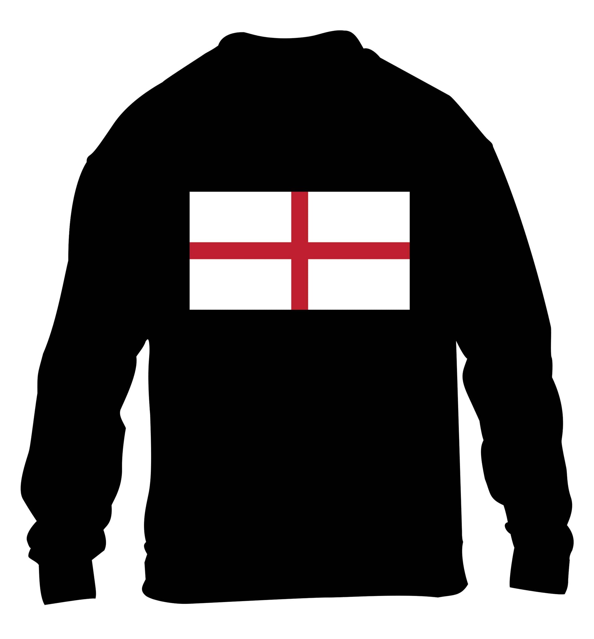 England Flag children's black sweater 12-13 Years