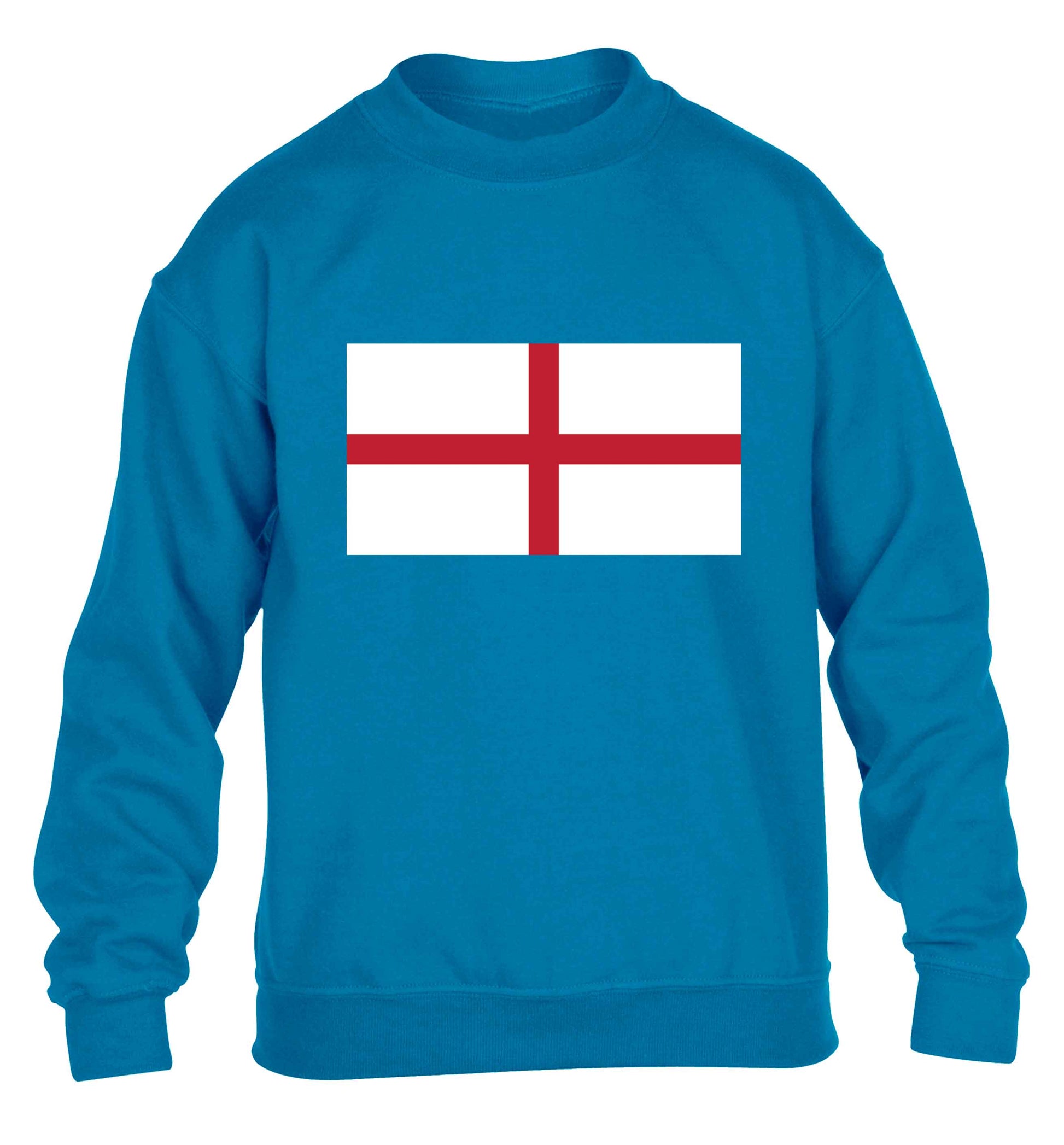 England Flag children's blue sweater 12-13 Years