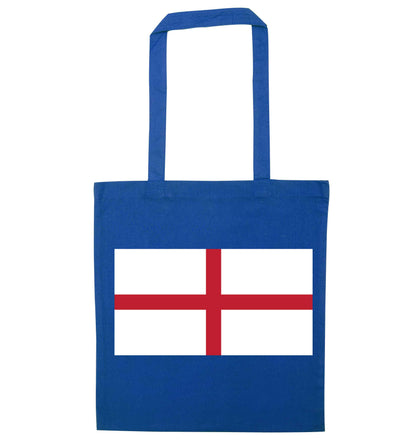 England Flag blue tote bag