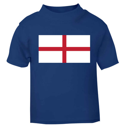 England Flag blue baby toddler Tshirt 2 Years