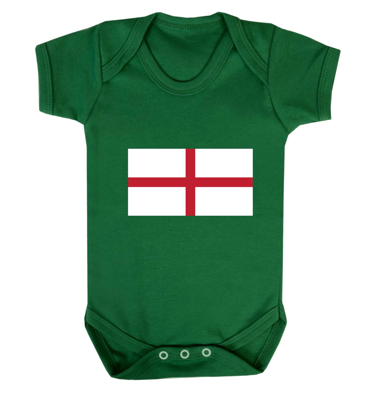 England Flag baby vest green 18-24 months