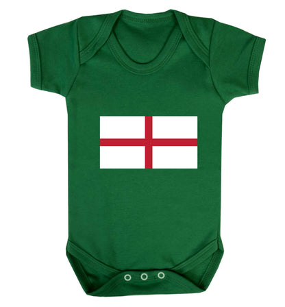 England Flag baby vest green 18-24 months