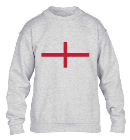 England Flag children's grey sweater 12-13 Years