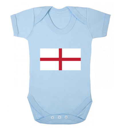 England Flag baby vest pale blue 18-24 months