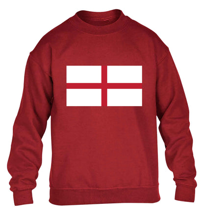 England Flag children's grey sweater 12-13 Years