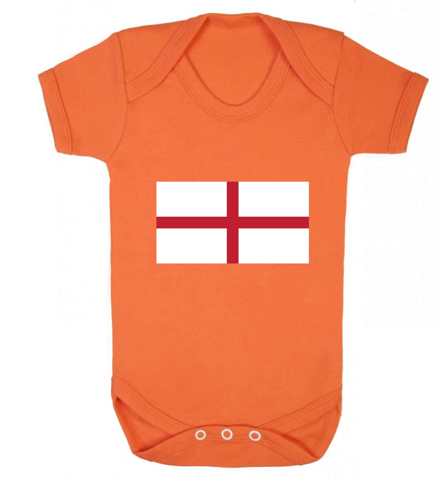 England Flag baby vest orange 18-24 months
