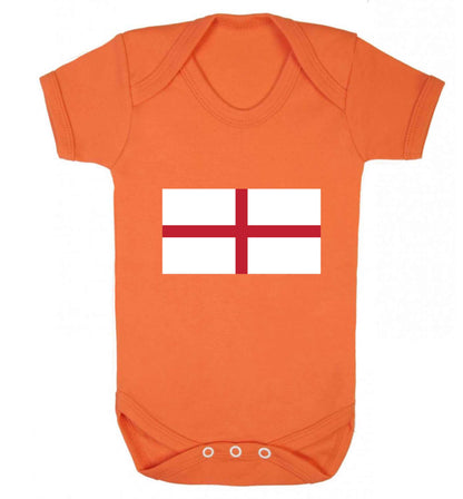 England Flag baby vest orange 18-24 months