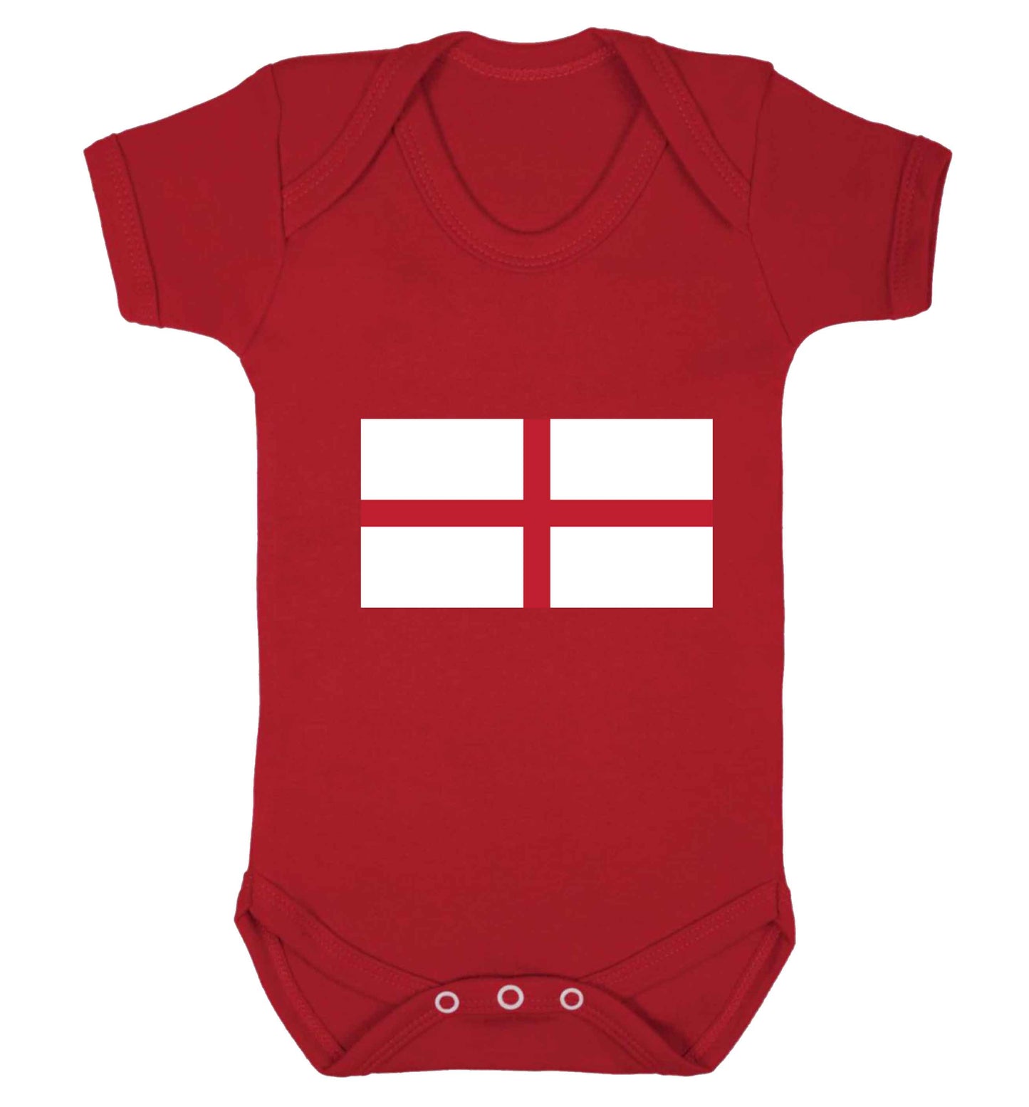 England Flag baby vest red 18-24 months
