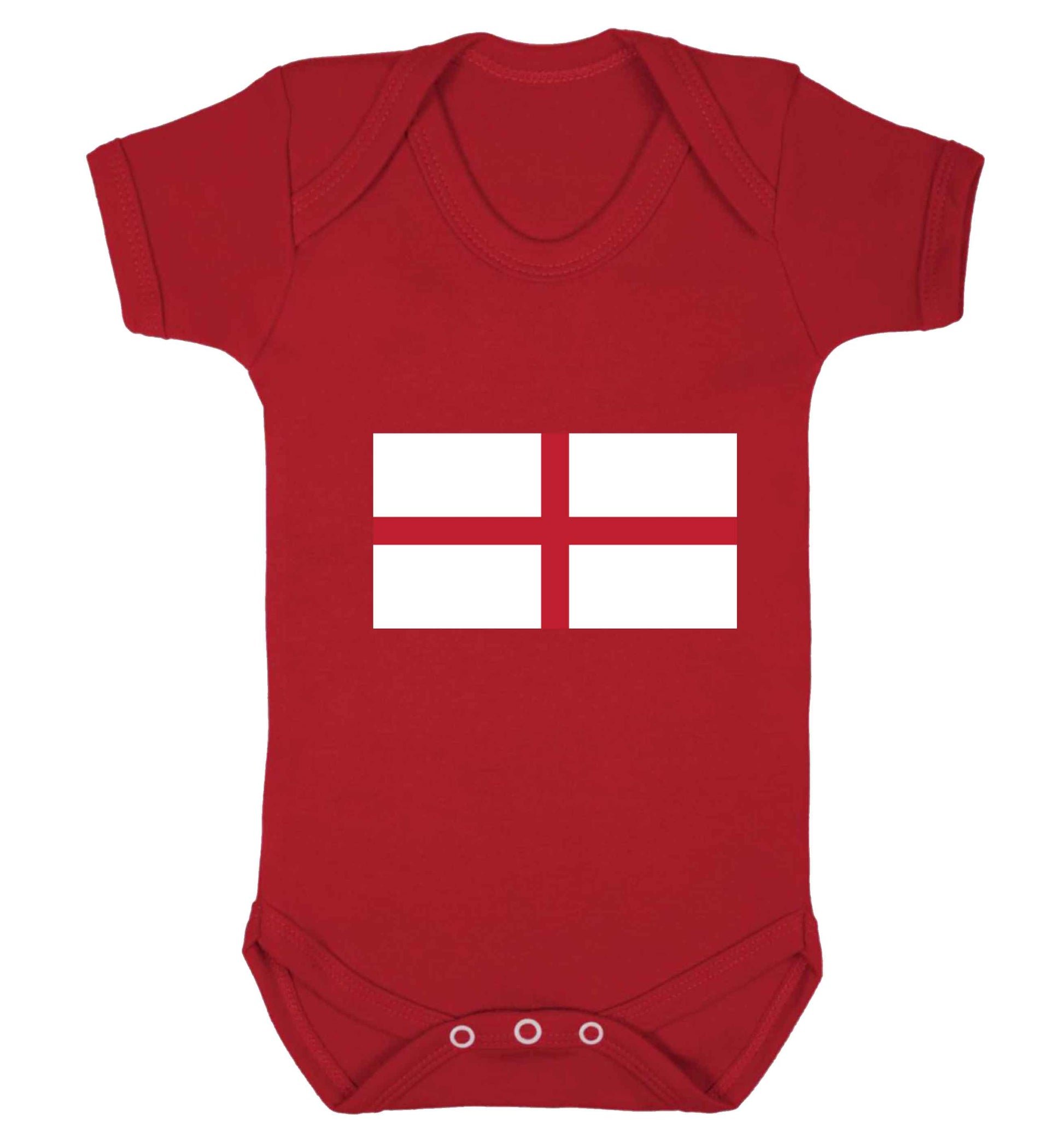 England Flag baby vest red 18-24 months