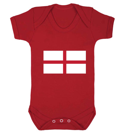 England Flag baby vest red 18-24 months