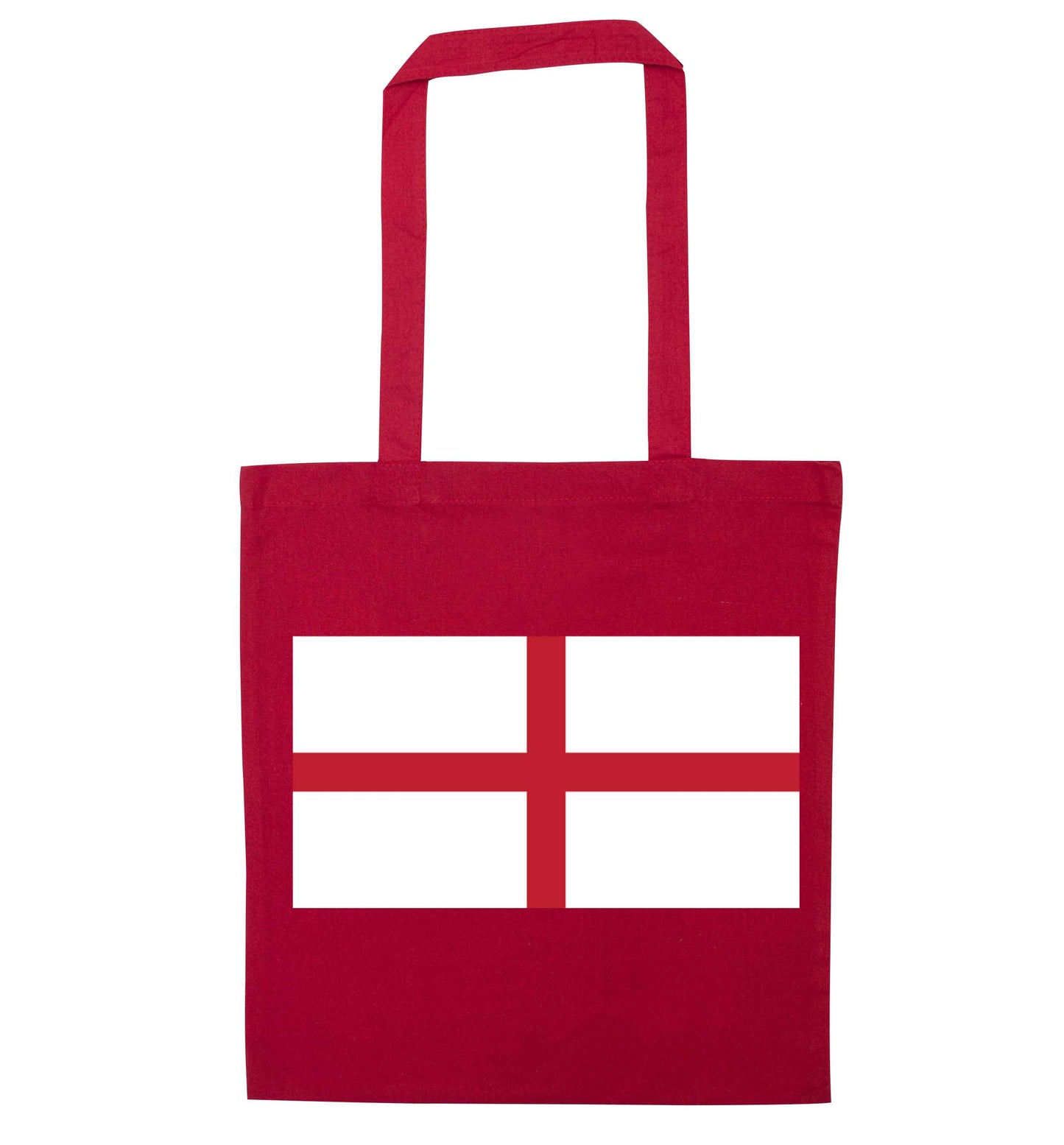England Flag red tote bag