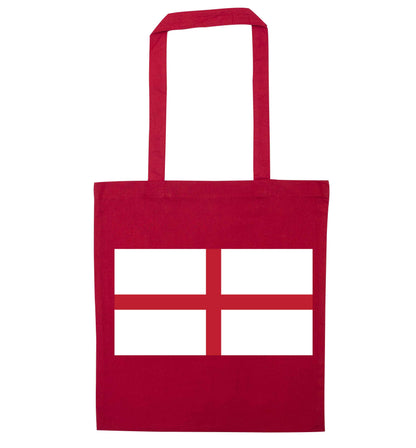 England Flag red tote bag