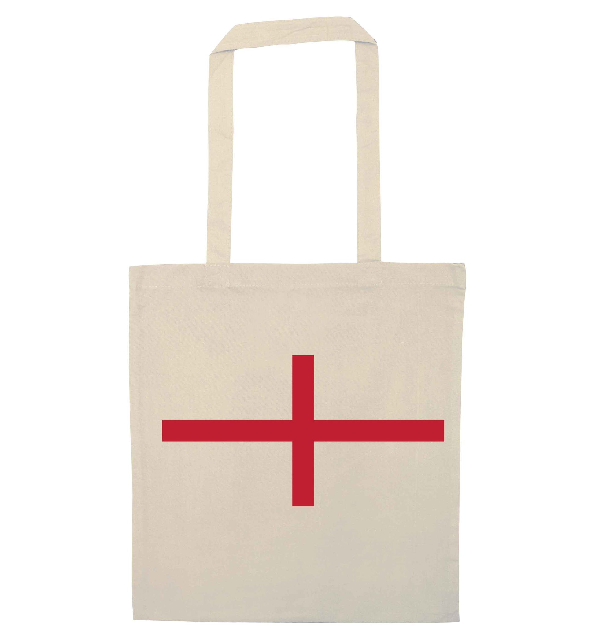 England Flag natural tote bag