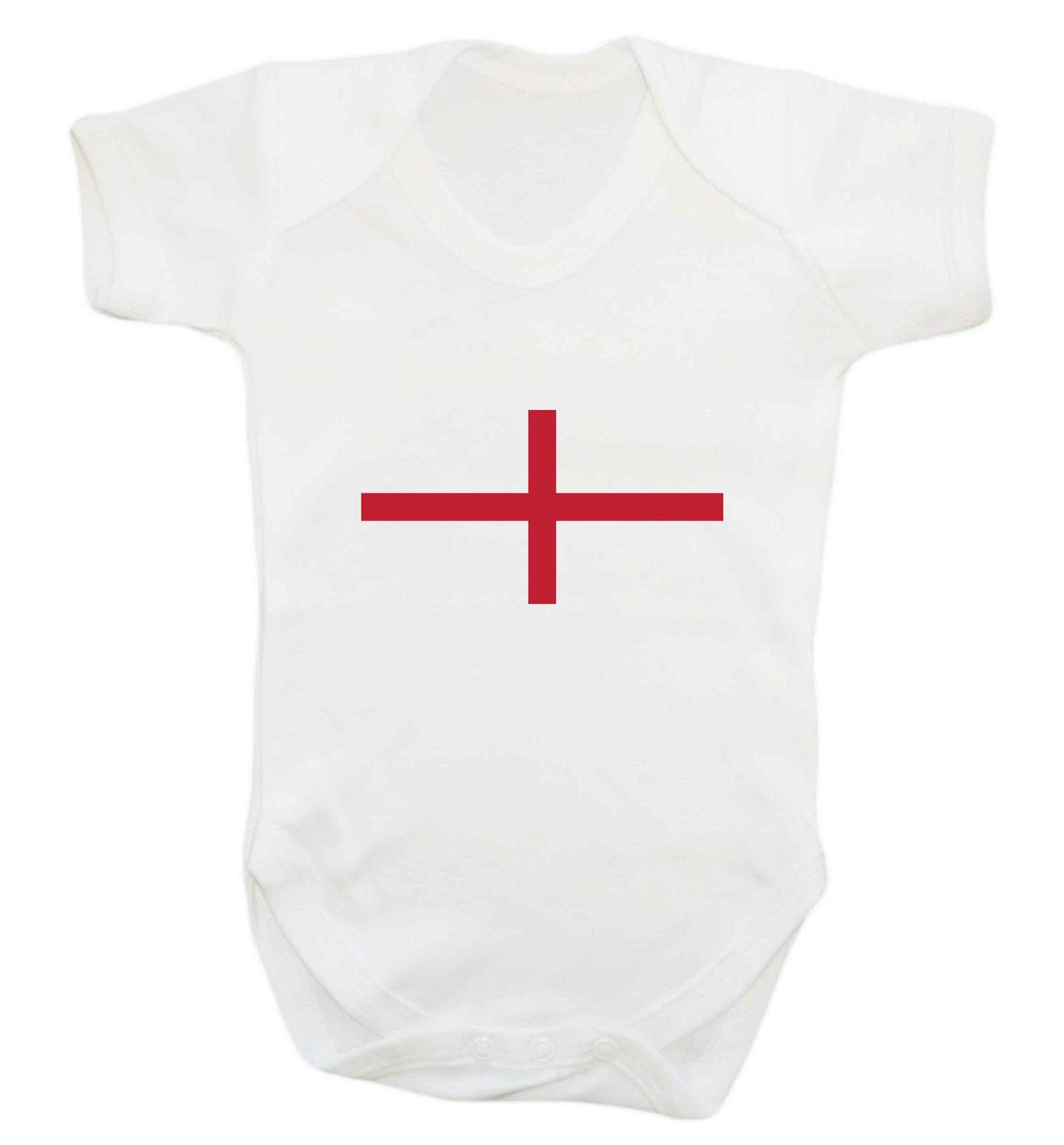England Flag baby vest white 18-24 months