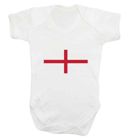 England Flag baby vest white 18-24 months