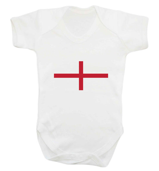 England Flag baby vest white 18-24 months