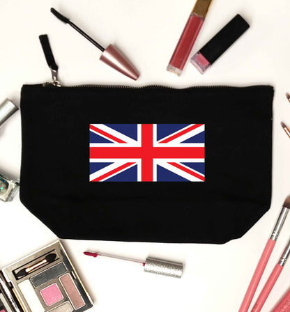Union Jack black makeup bag