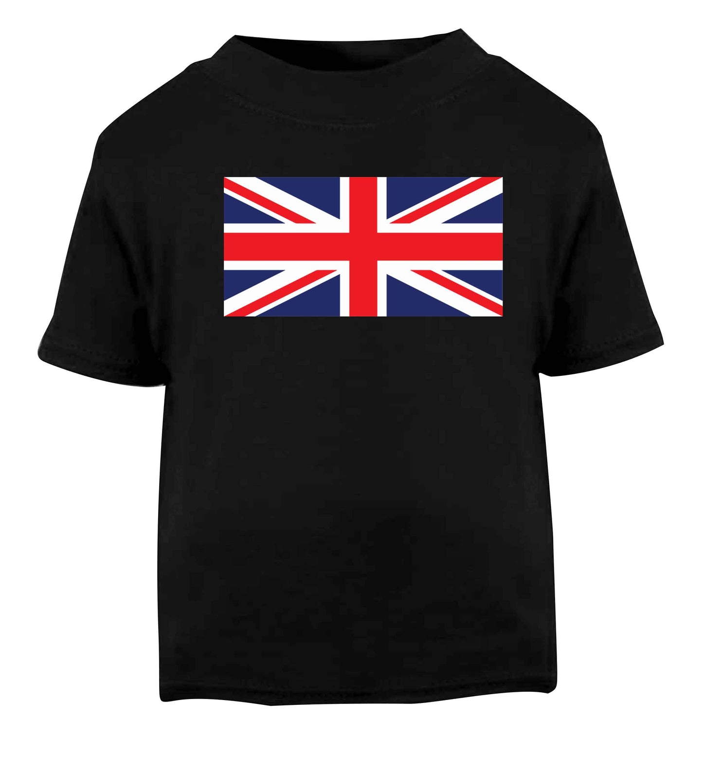 Union Jack Black baby toddler Tshirt 2 years