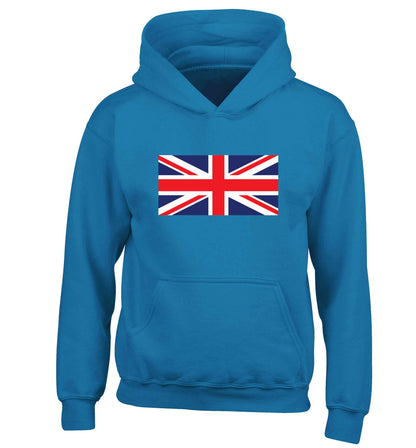 Union Jack children's blue hoodie 12-13 Years