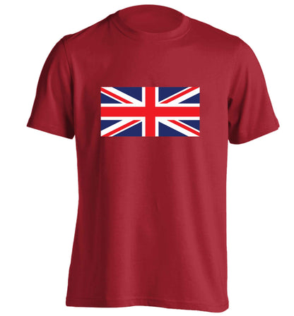 Union Jack adults unisex red Tshirt 2XL