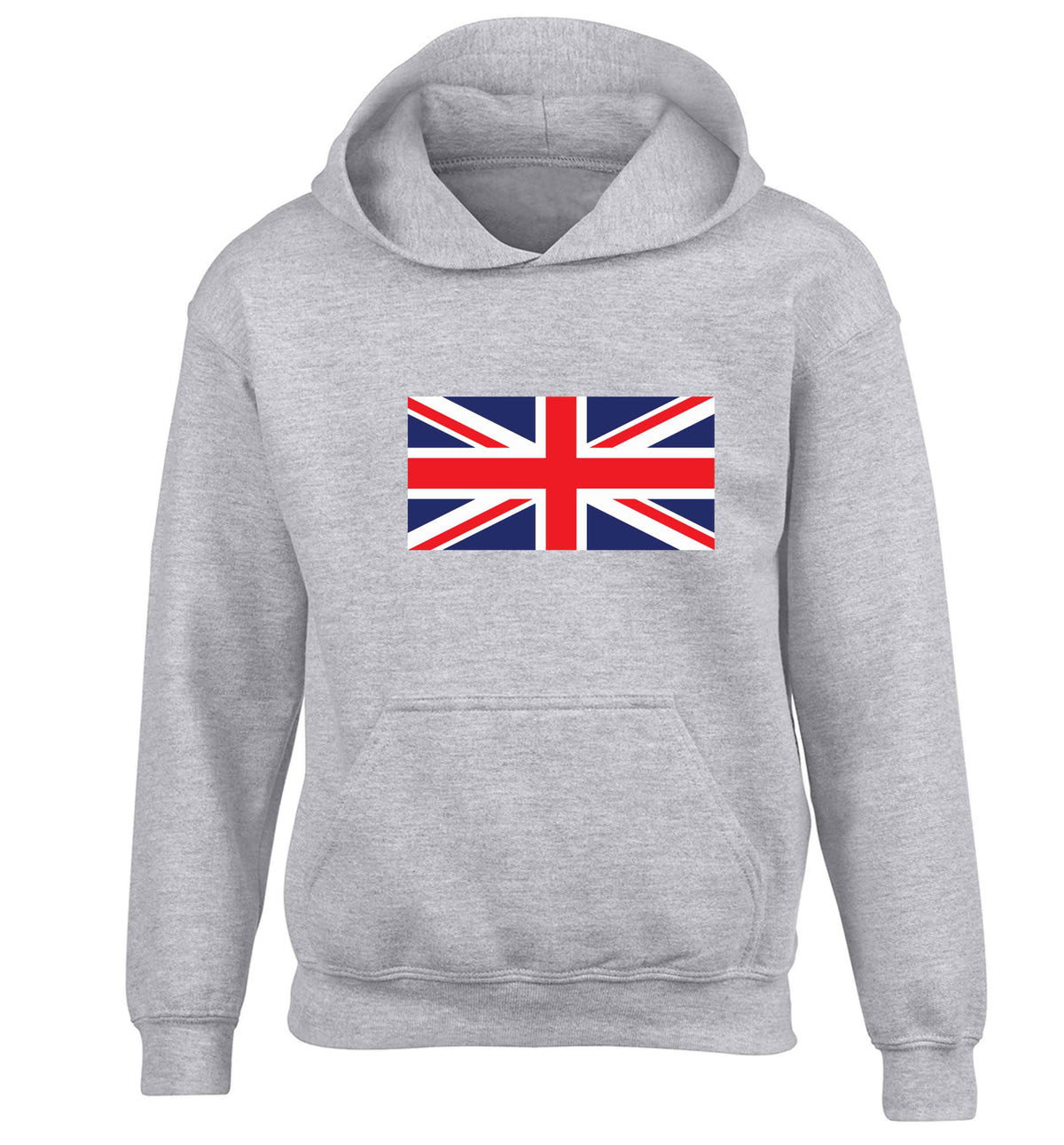 Union Jack children's grey hoodie 12-13 Years
