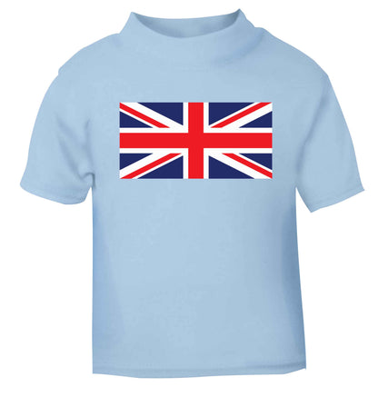 Union Jack light blue baby toddler Tshirt 2 Years