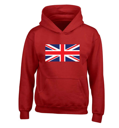 Union Jack children's red hoodie 12-13 Years