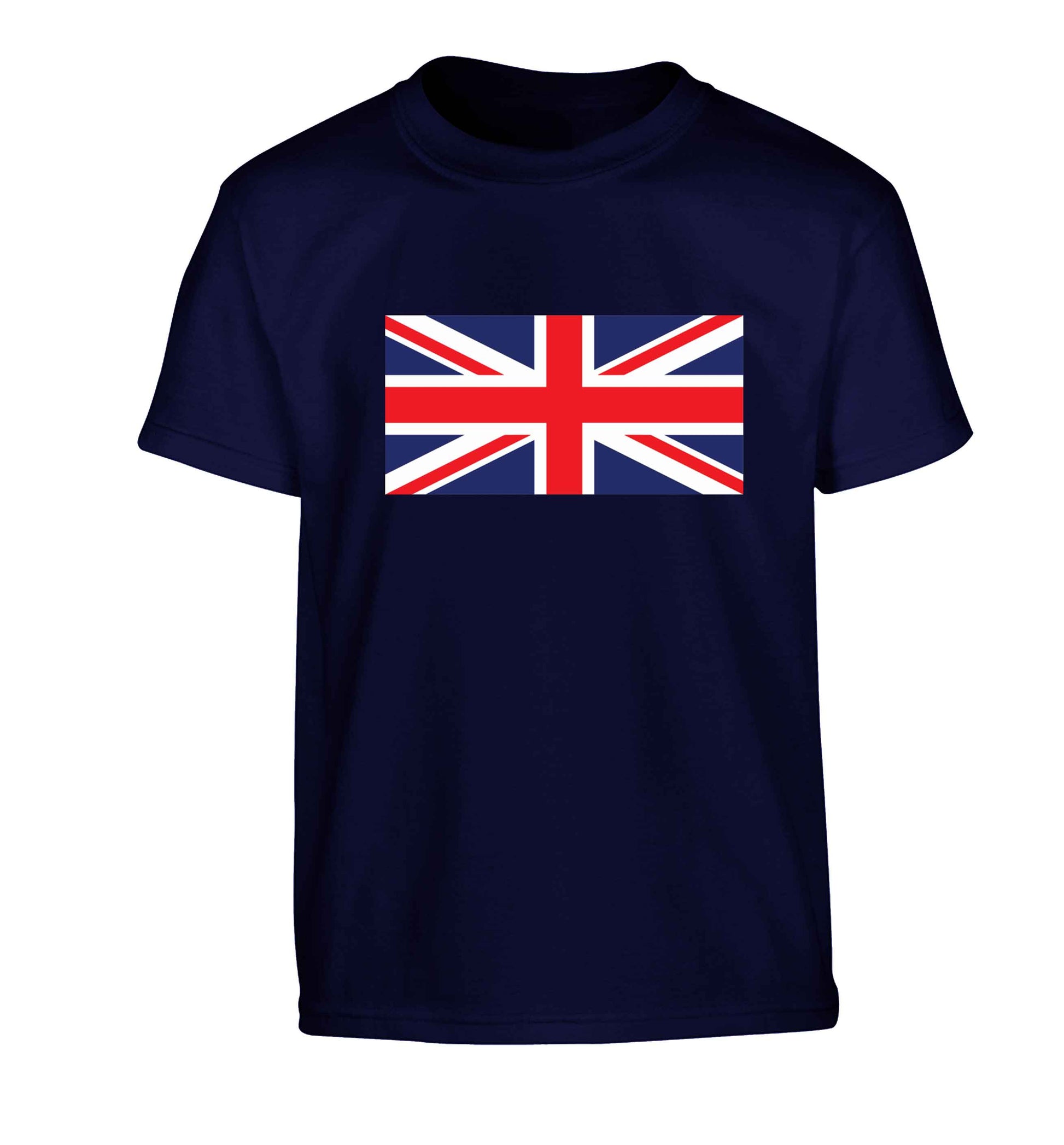 Union Jack Children's navy Tshirt 12-13 Years