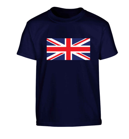 Union Jack Children's navy Tshirt 12-13 Years