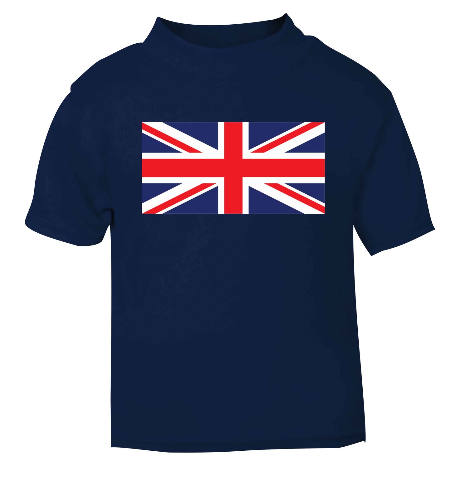 Union Jack navy baby toddler Tshirt 2 Years