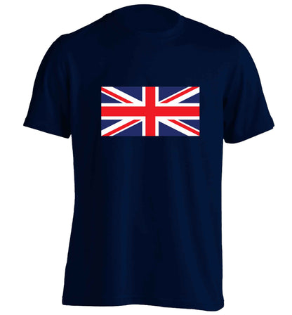 Union Jack adults unisex navy Tshirt 2XL